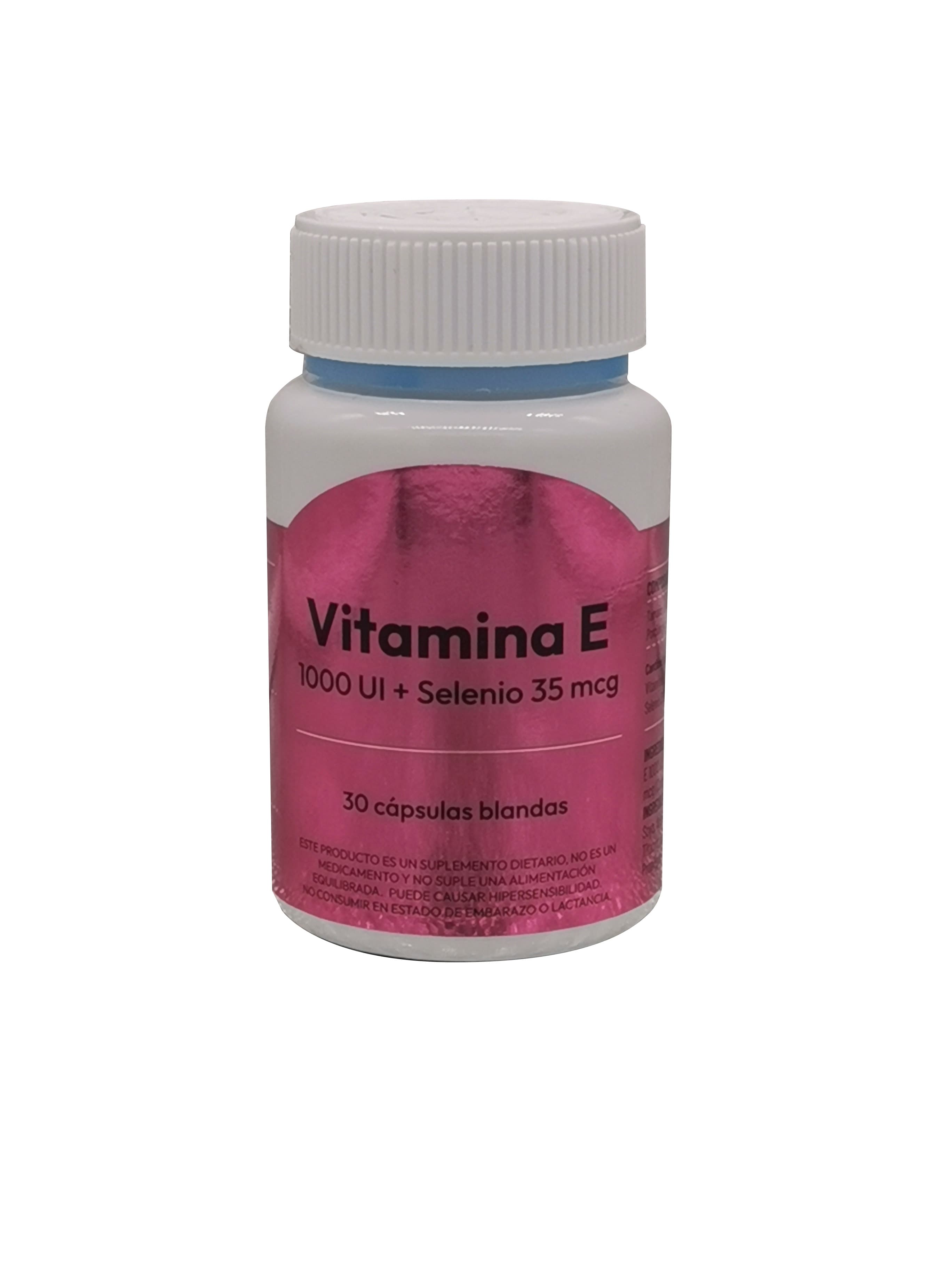 Vitamina E + Selenio 1000Ui + 35Mcg Capsulas Blandas Frasco X 30