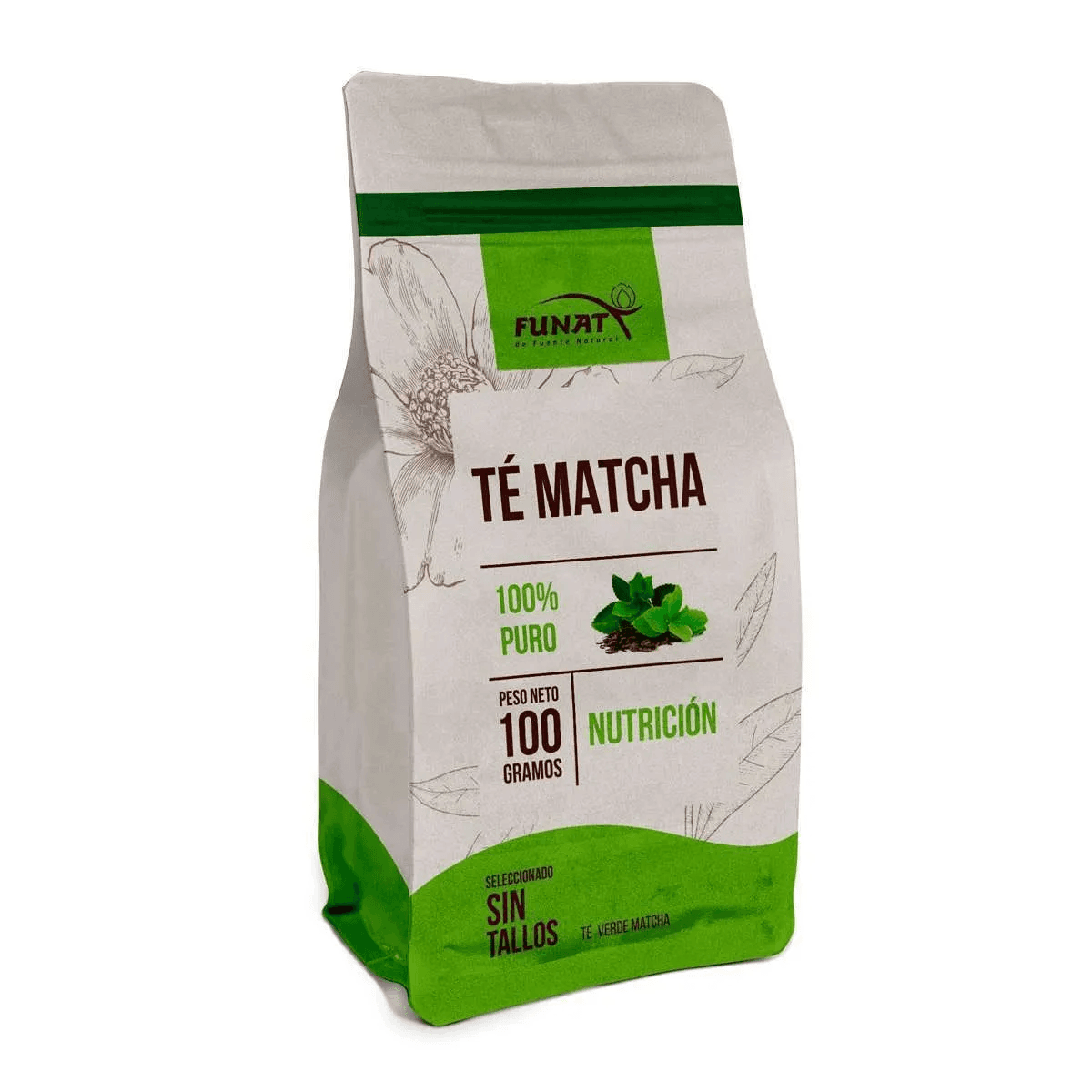 Te Verde Matcha Funat Sin Tallos Bolsa X 100Gramos
