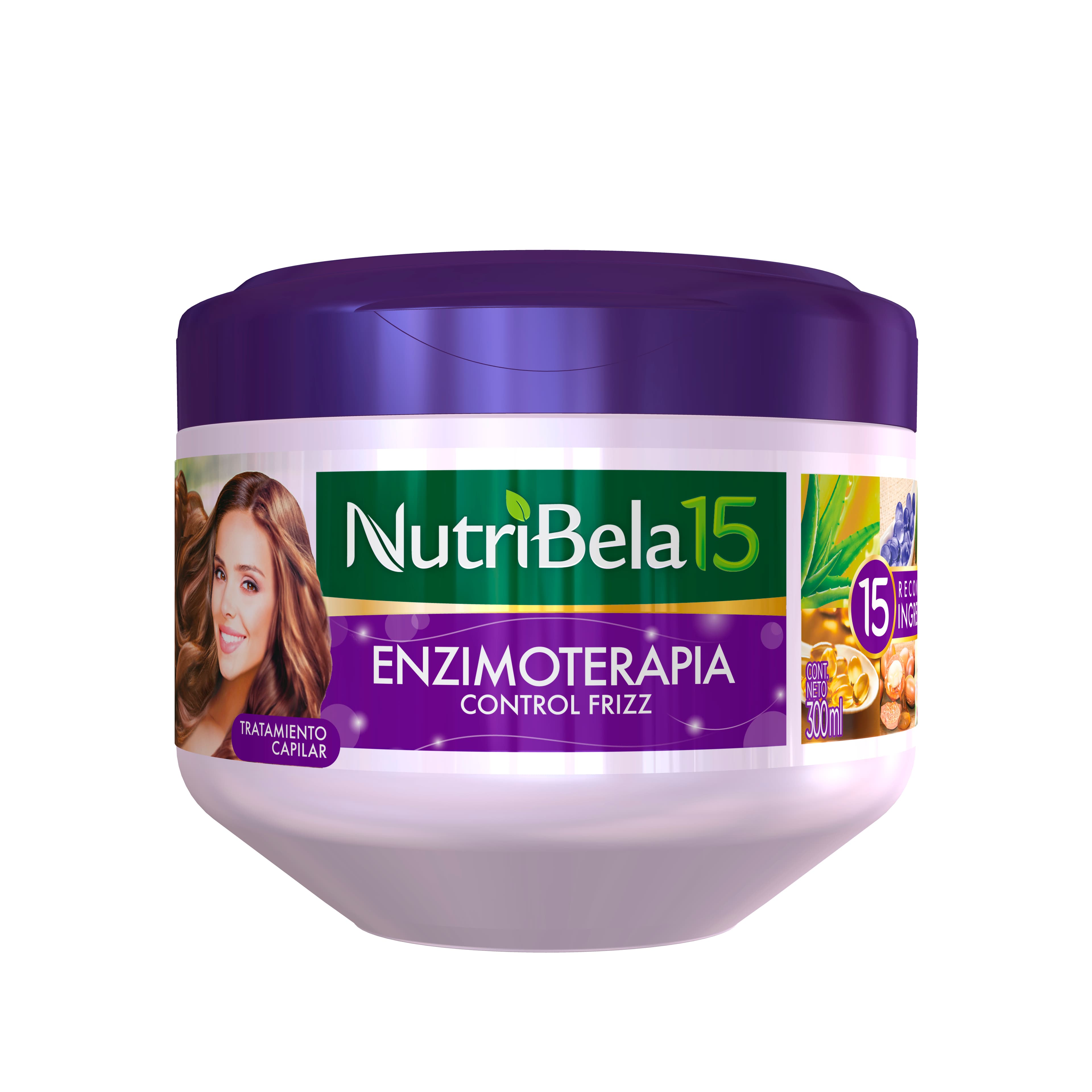 Tratamiento Capilar Nutribela 10 Enzimoterapia Control Frizz Pote X 300Ml