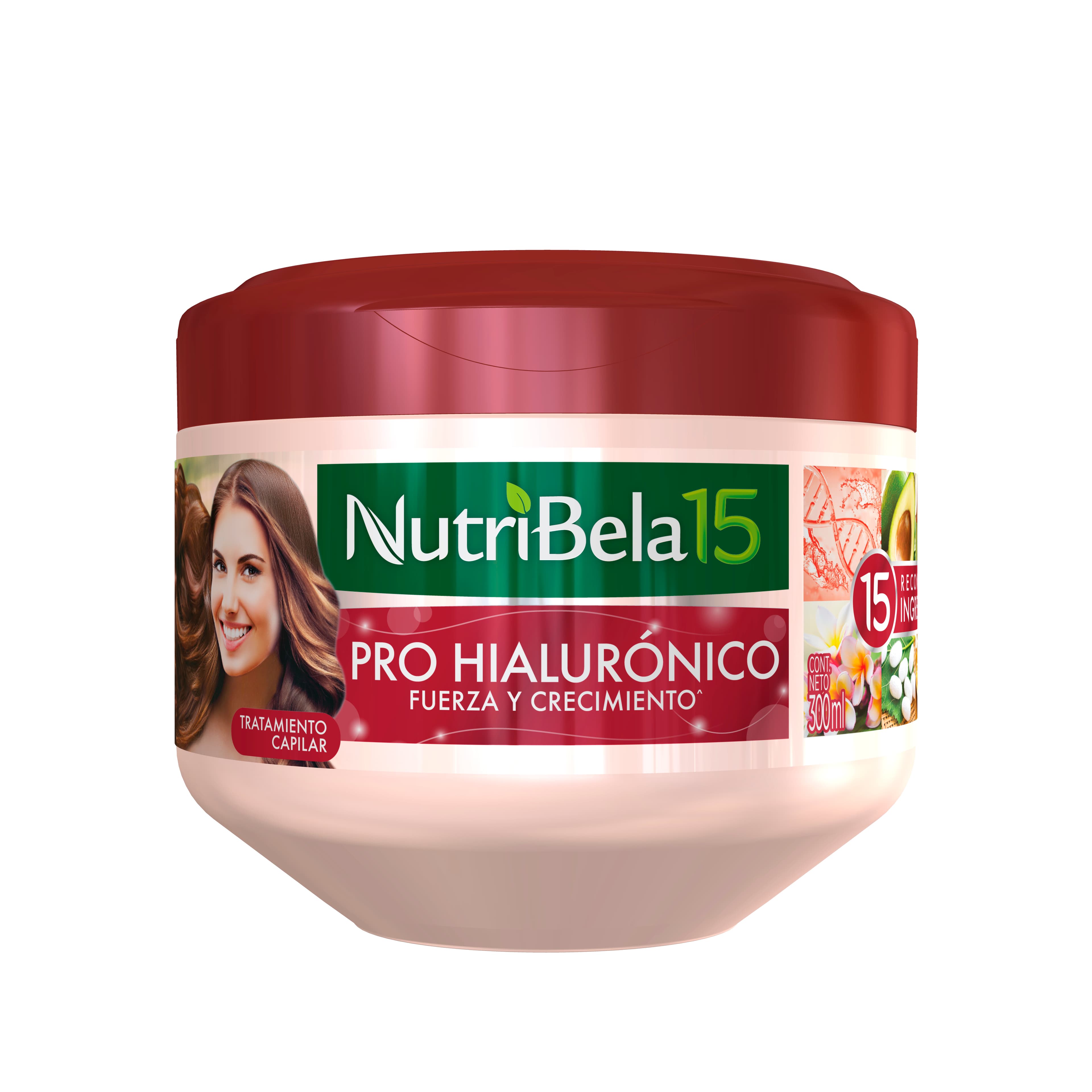 Tratamiento Capilar Nutribela 15 Pro Hialuronico Fuerza Y Crecimiento Pote X 300Ml