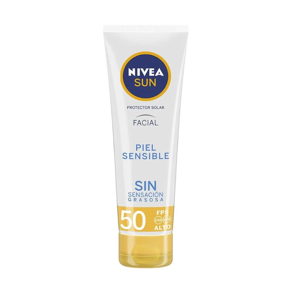 Protector Solar Nivea Piel Sensible Fps 50 Tubo Por 50Ml