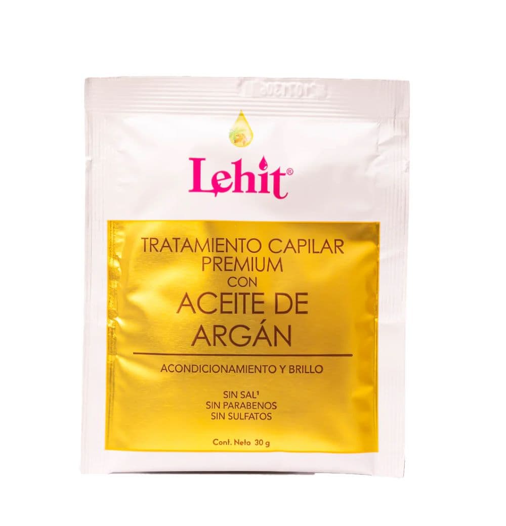 Tratamiento Capilar Lehit Premium Con Aceite De Argan Sobre X30Gr