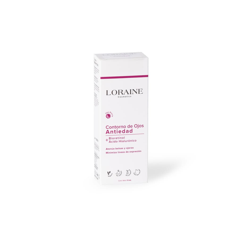 Contorno De Ojos Loraine Cosmetics Antiedad Bioretinol + Acido Hialuronico Frasco Por 15Ml