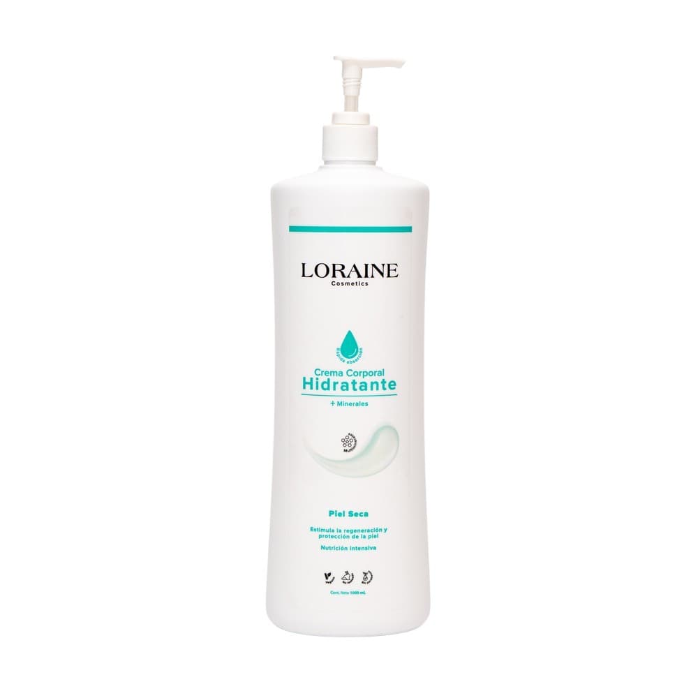 Crema Corporal Loraine Cosmetics Hidratante + Minerales Frasco Por 1000Ml