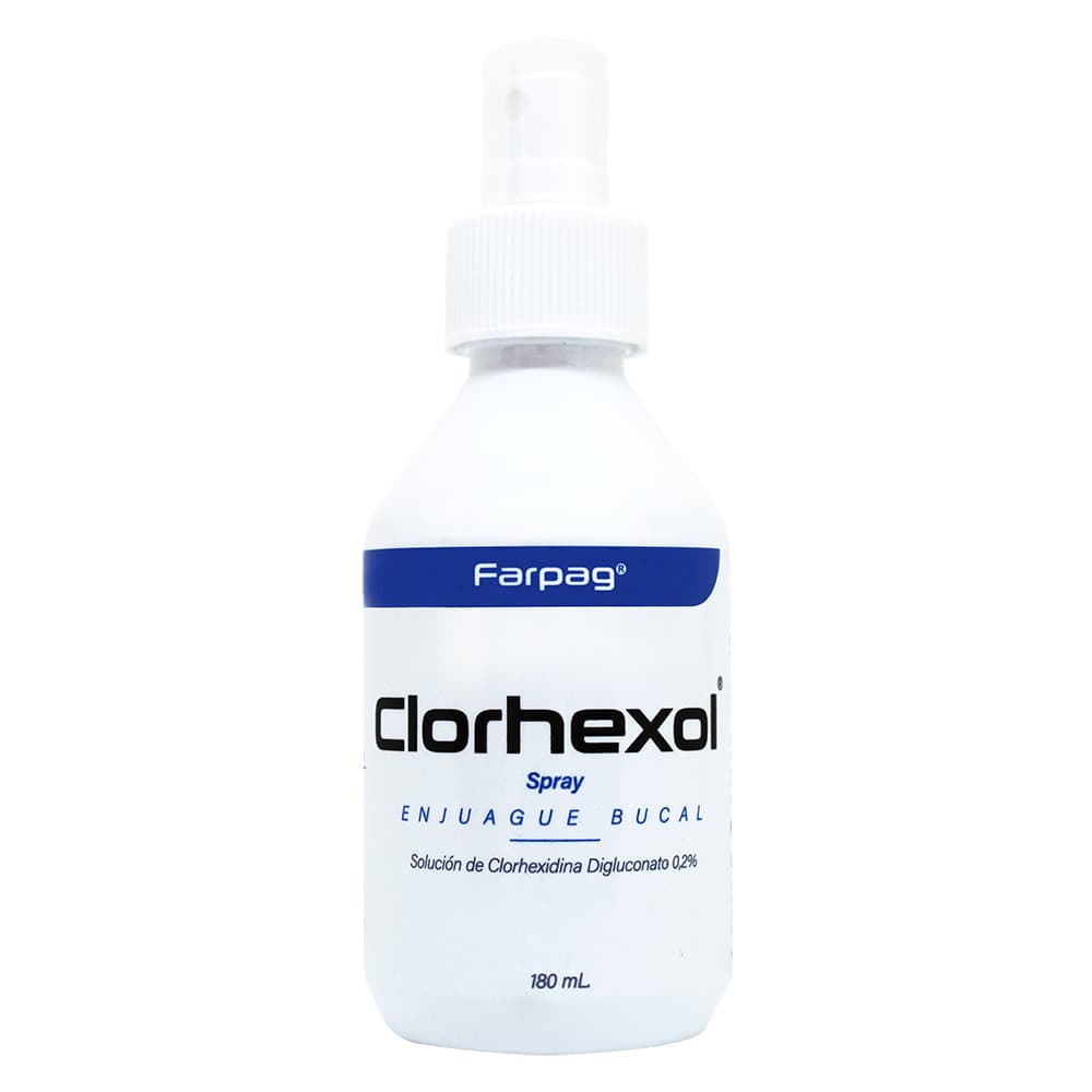 Enjuague Bucal En Spray Clorhexol Al 0.2% Frasco Por 180Ml