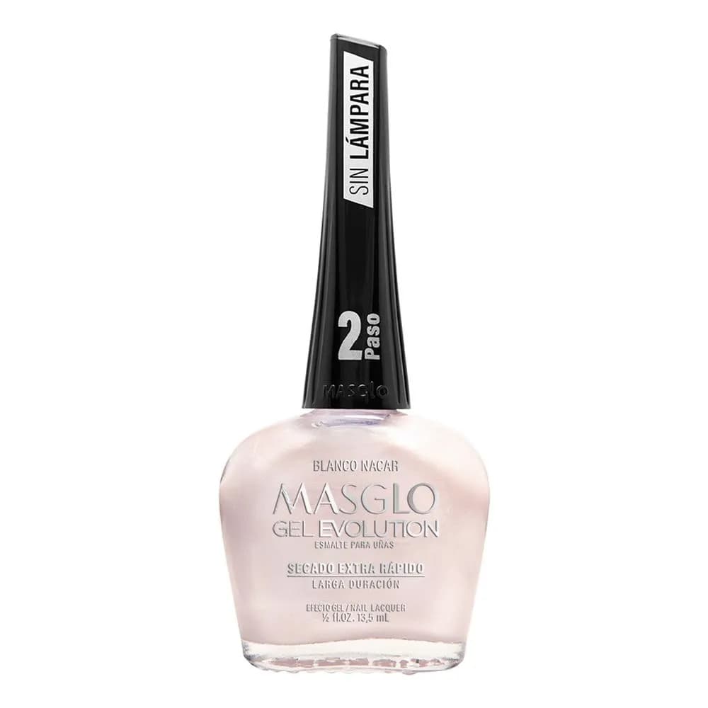 Esmalte Para Unas Masglo Gel Evolution Frasco Por 13.5Ml Blanco Nacar