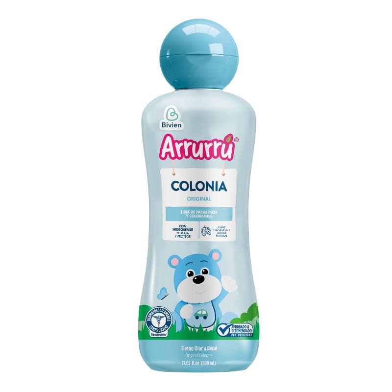 Colonia Original Arrurru Azul Frasco Por 800Ml Bebe
