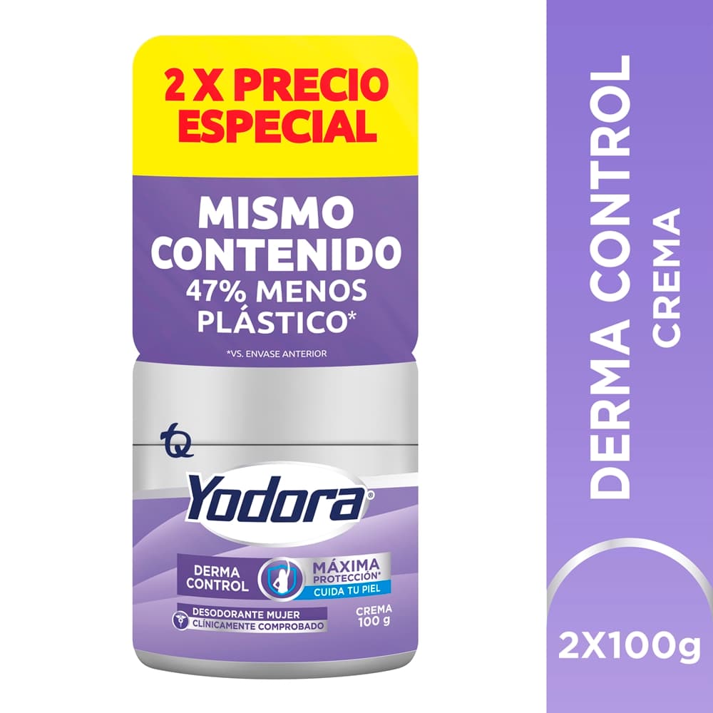 Promo Desodorante En Crema Yodora Mujer Precio Especial Paquete Por 2Pote Por 100Gr