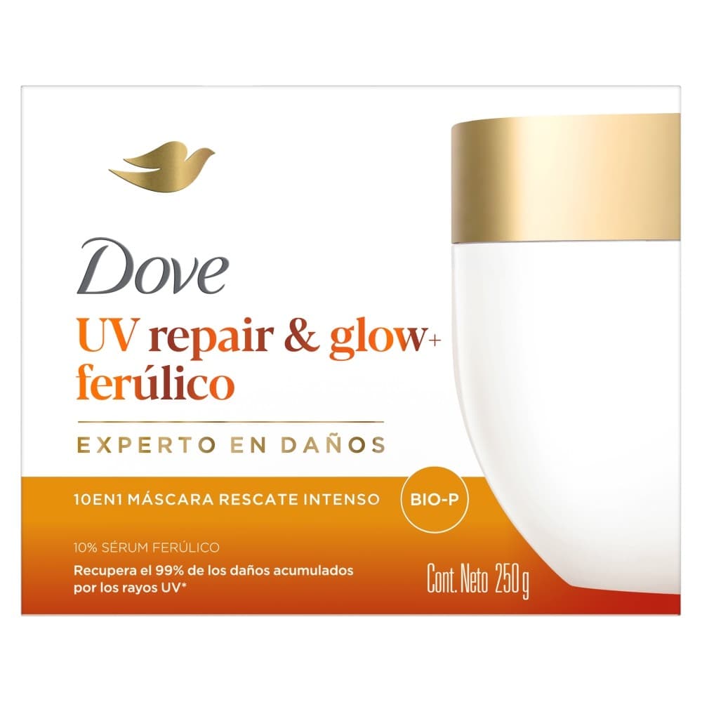 Mascara De Tratamiento Dove 10 En 1 Uv Repair Y Glow Pote 250Gr