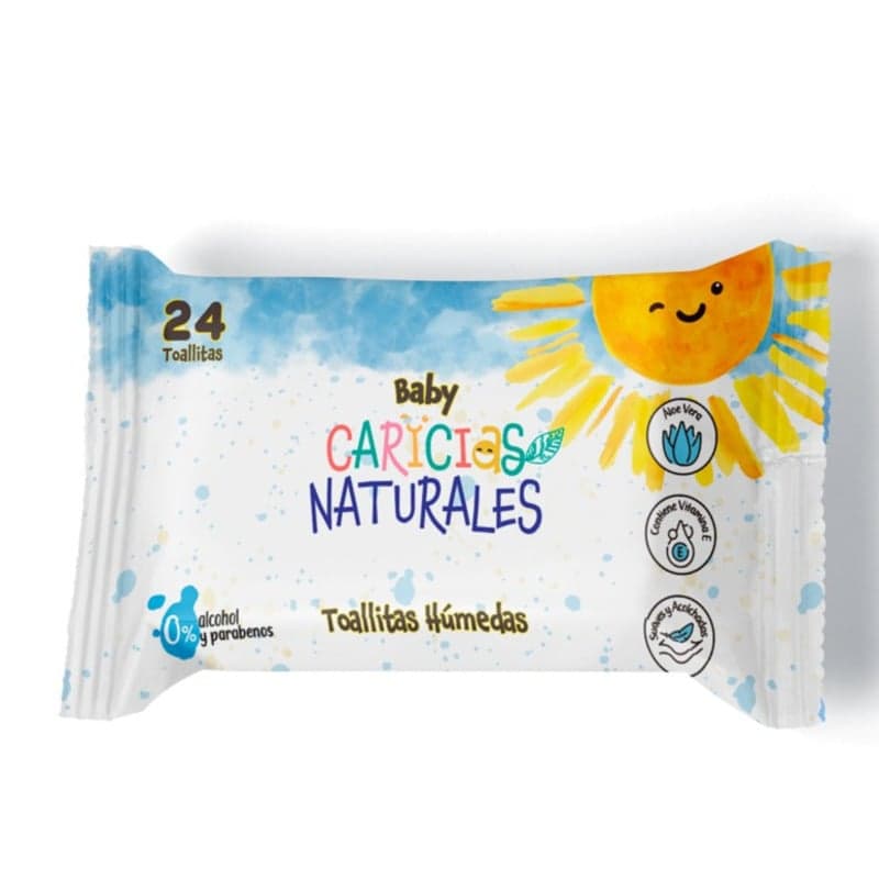 Toallitas Humedas Caricias Naturales Baby Paquete  24