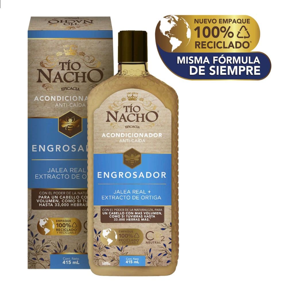 Acondicionador Engrosador Tio Nacho Frasco X 415Ml