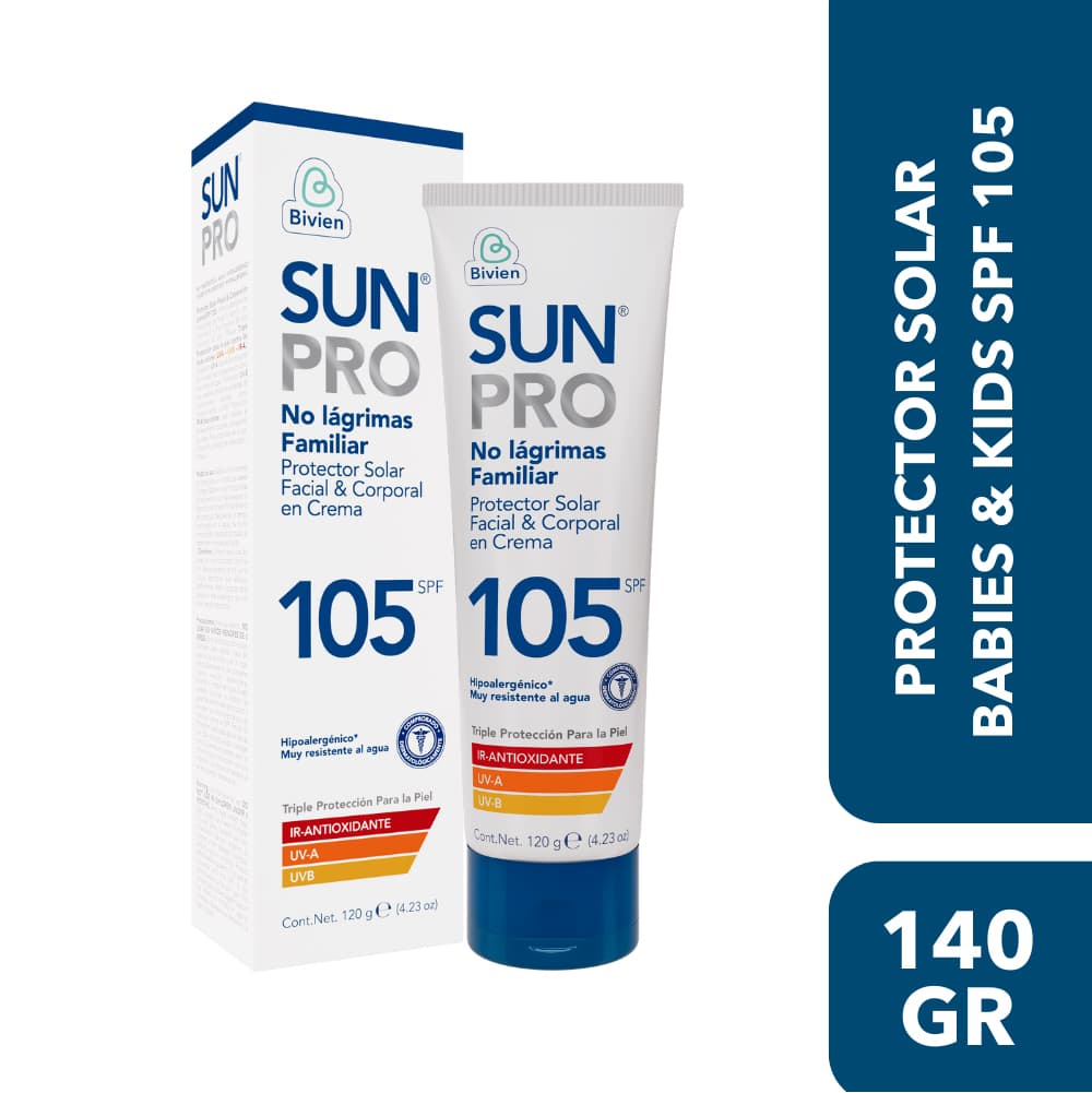 Protector Solar Sunpro Frasco X 120 Ml Spf 105 Familiar