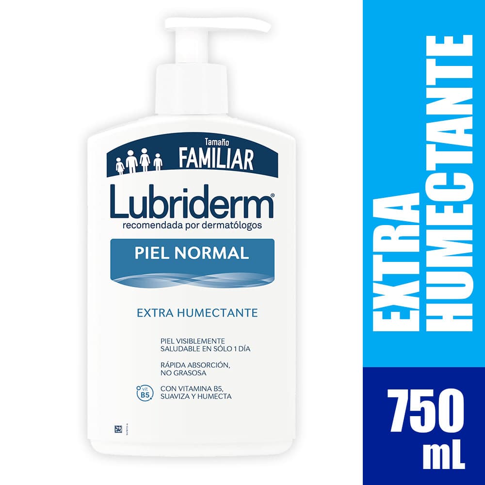 Lubriderm Crema Corporal Piel Normal Extra Humectante Frasco X750Ml