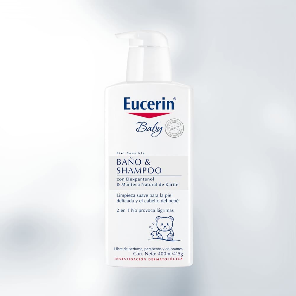 Baño Y Shampoo Para Bebé Eucerin Frasco 400 Ml