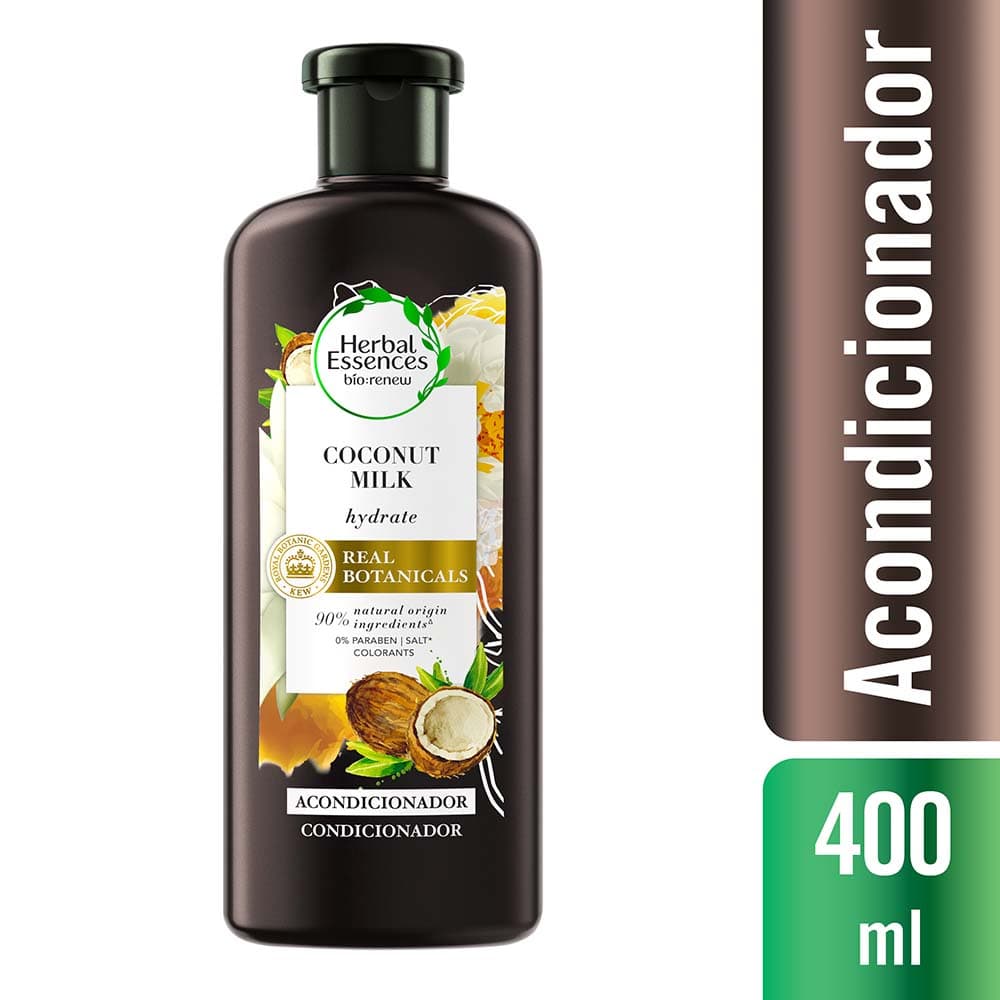 Acondicionador Coconut Milk Herbal Essences Hidrata Frasco X 400Ml