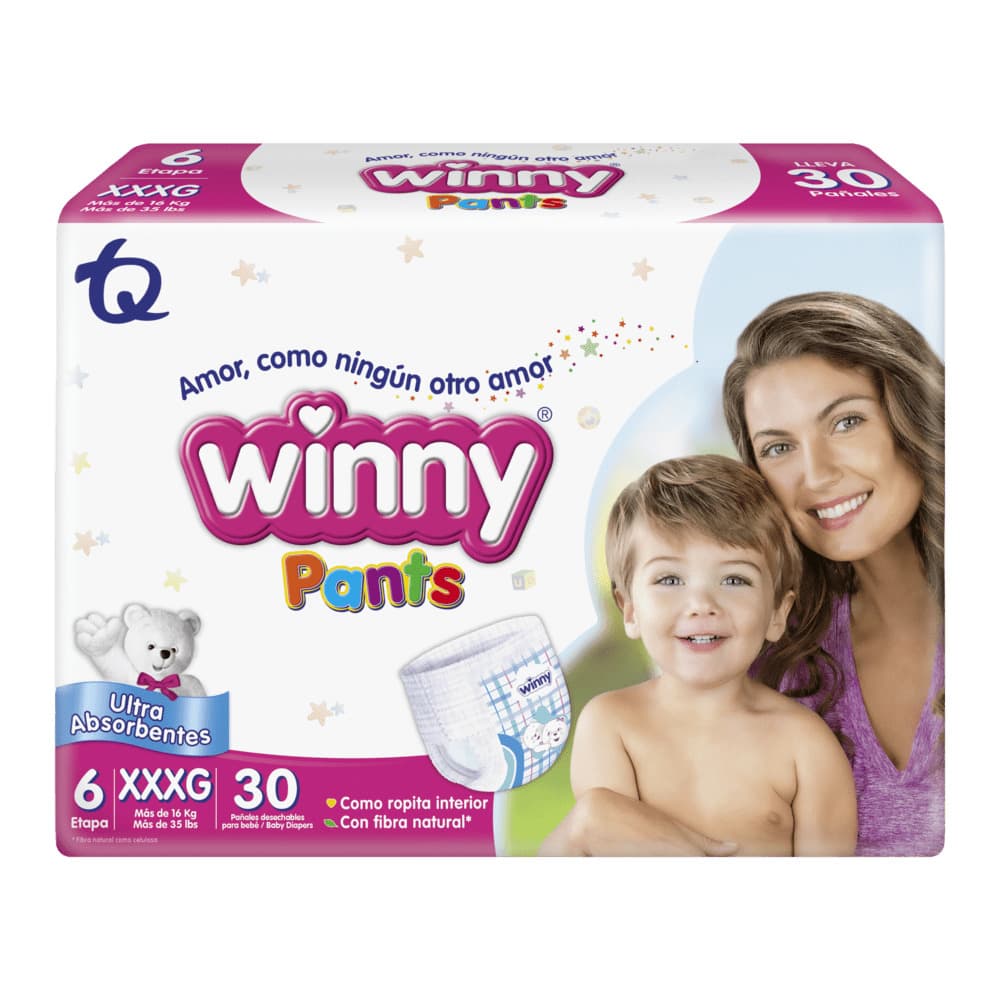 Panales Pants Winny Paquete X 30 Etapa 6/Xxxg