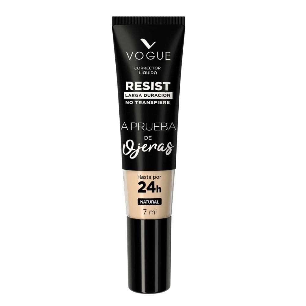 Corrector Vogue Resist Líquido Larga Duración Natural X 7 Ml