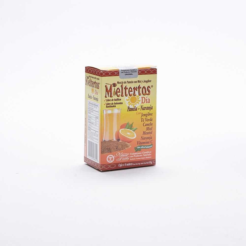 Mieltertos Día Panela Naranja Polvo Suspensón Oral Caja X 6 Sobres X15Gr