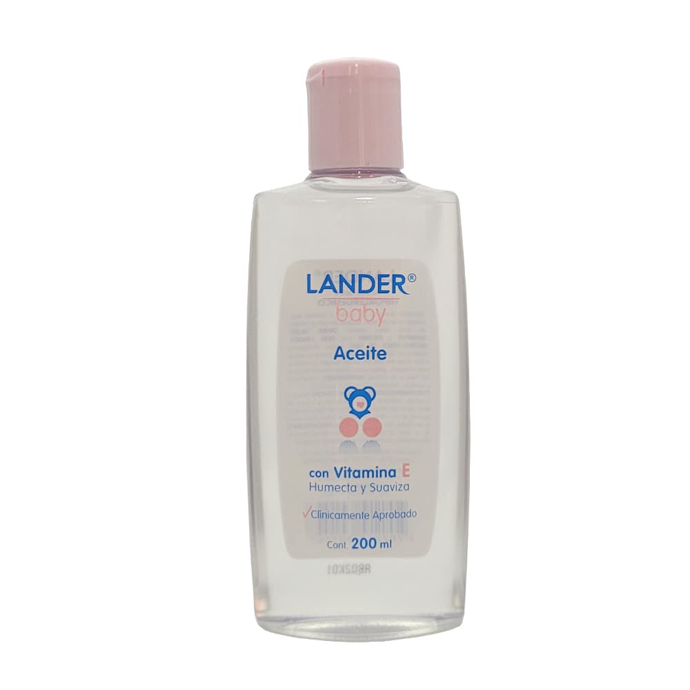 Aceite Baby Lander Con Vitamina E Frasco X 200Ml