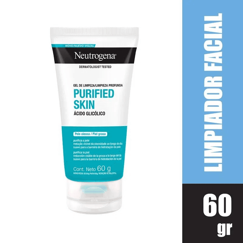 Limpiador Facial Purified Skin Neutrogena Gel Tubo X 60Gr