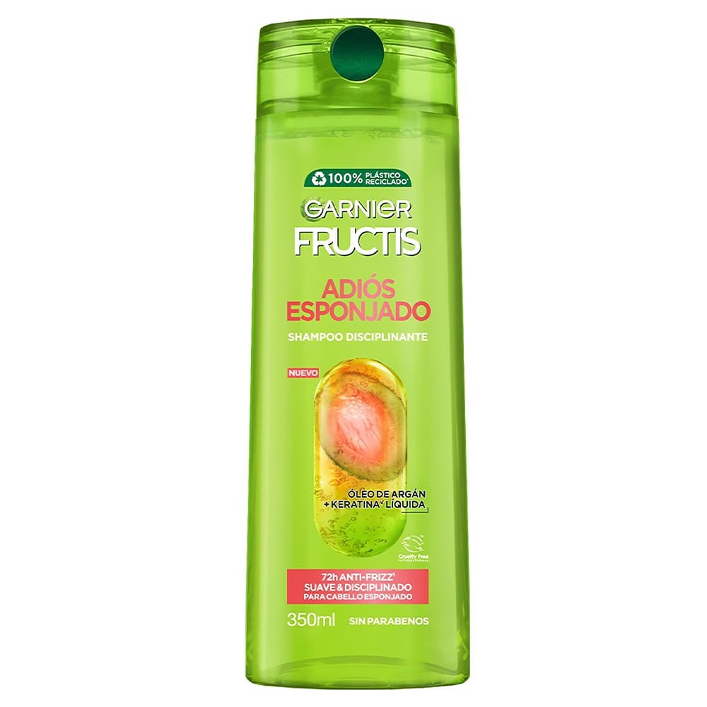 Colageno Jelly Shampoo Garnier Fructis Adios Esponjado Para Cabello Esponjado Y Con Frizz 350 Ml