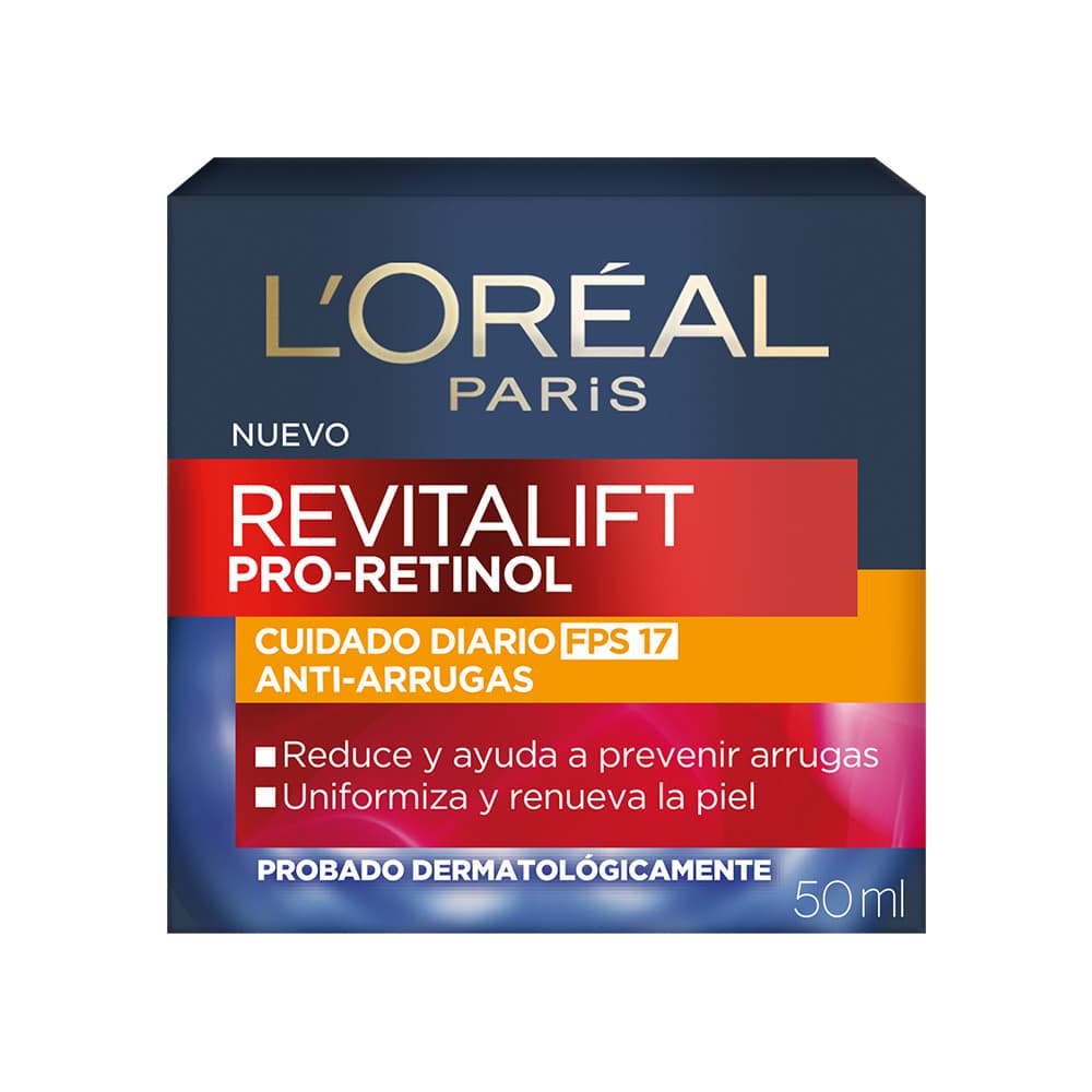 Crema Hidratante Día L'Oréal París Revitalift Retinol Anti Arrugas X 50 Ml