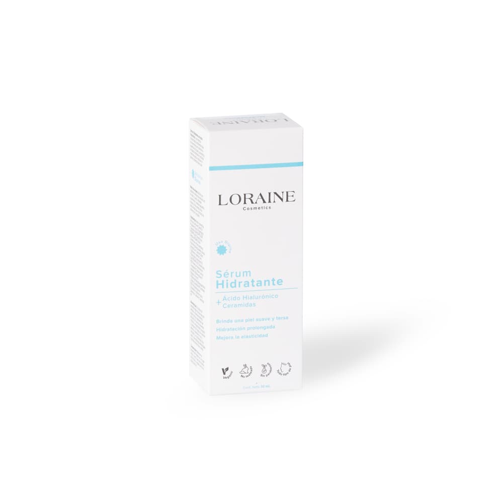Serum Hidratante Loraine Cosmetics Acido Hialuronico + Ceramidas Frasco Por 30Ml