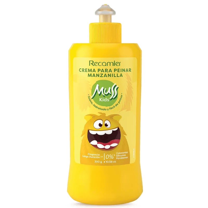 Crema Para Peinar Muss Kids Frasco Por 300Gr Manzanilla