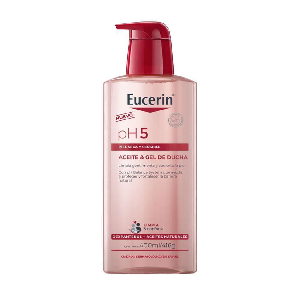 Aceite Y Gel De Ducha Eucerin Ph5 Piel Seca Y Sensible Frasco 400Ml