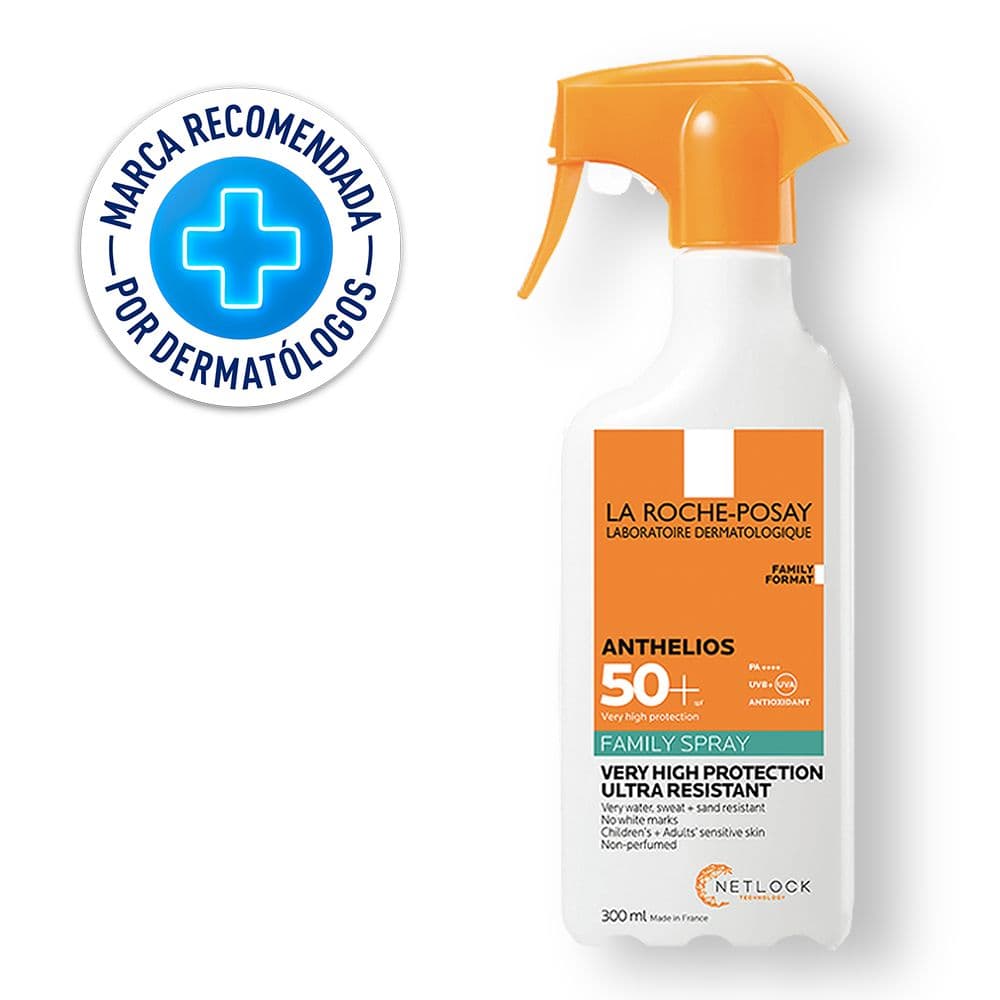Protector Solar Corporal Familiar La Roche Posay Anthelios Spray Fps 50+ 300Ml