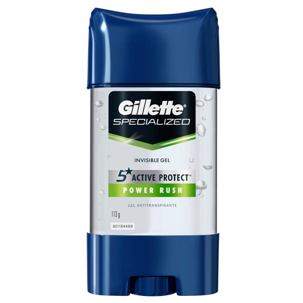 Desodorante 3X Gel Power Rush Gillette Frasco X 113Gr