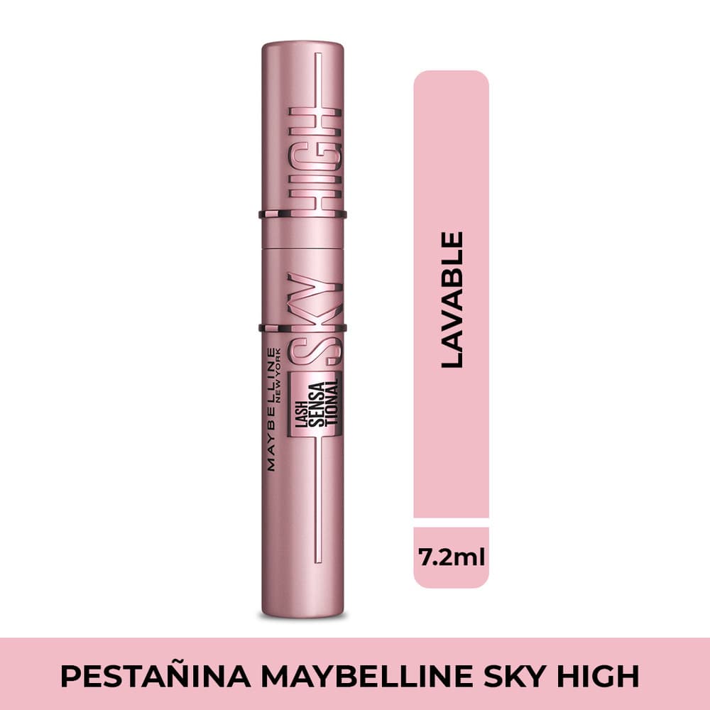 Máscara De Pestañas Maybelline Sky High Black Lavable 7.2 Ml