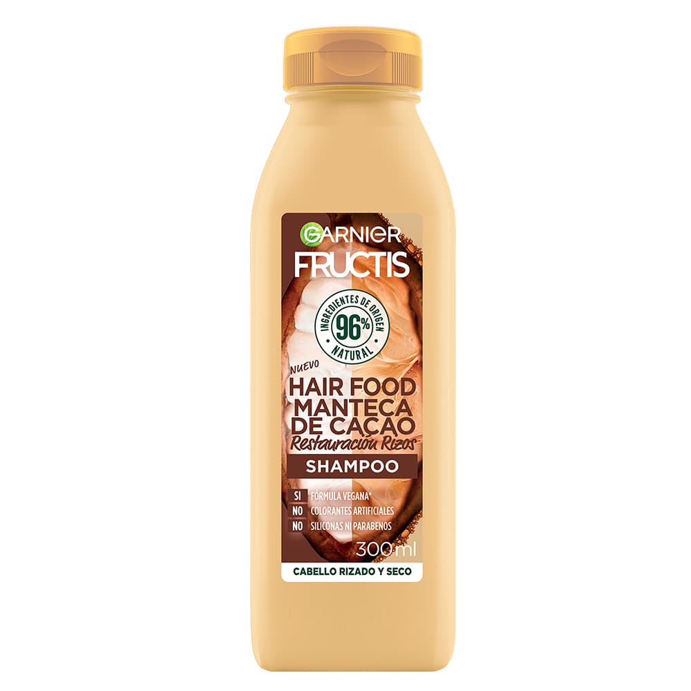 Shampoo De Reparación De Rizos Garnier Hair Food Manteca De Cacao 300Ml
