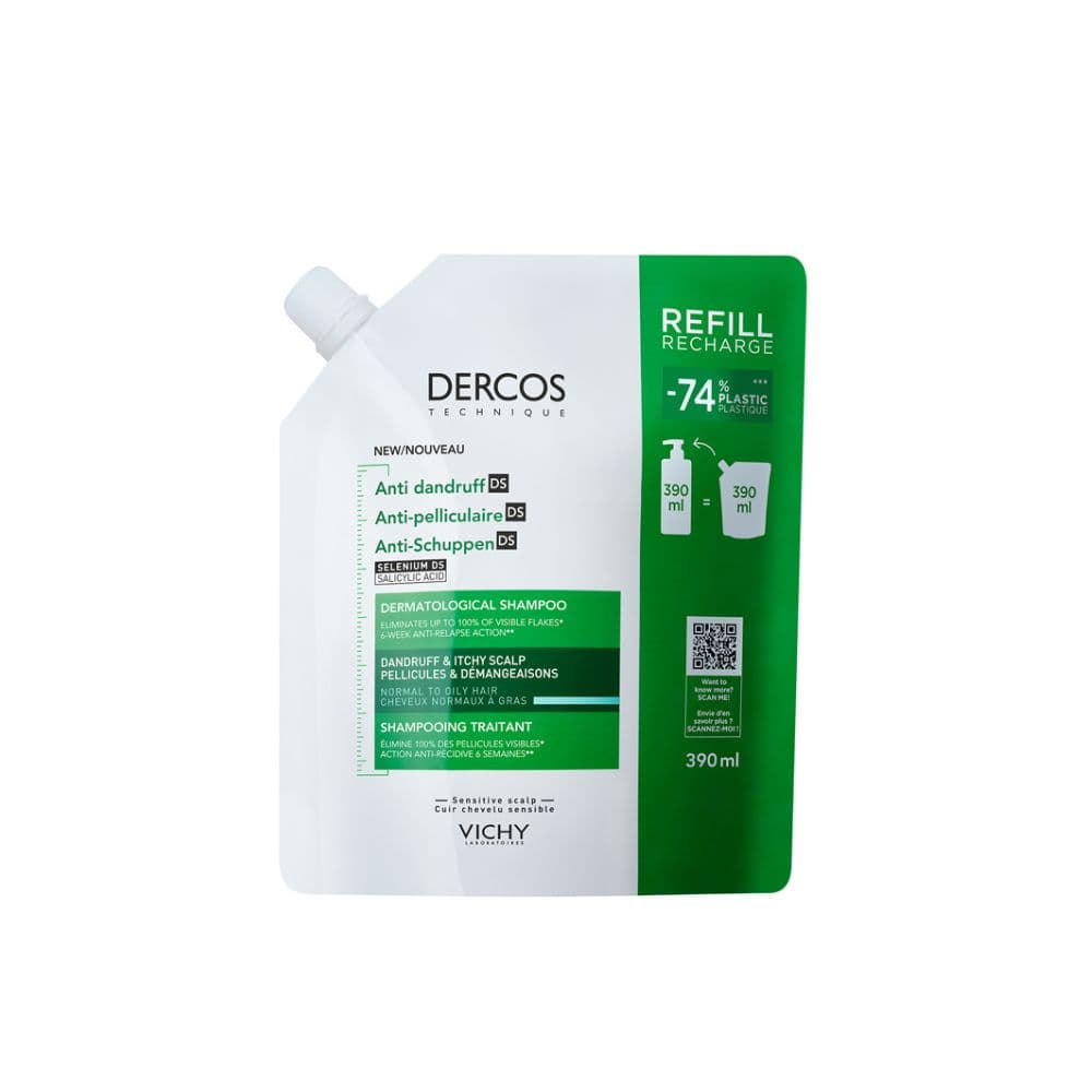 Shampoo Anticaspa Vichy Dercos Refill 390Ml