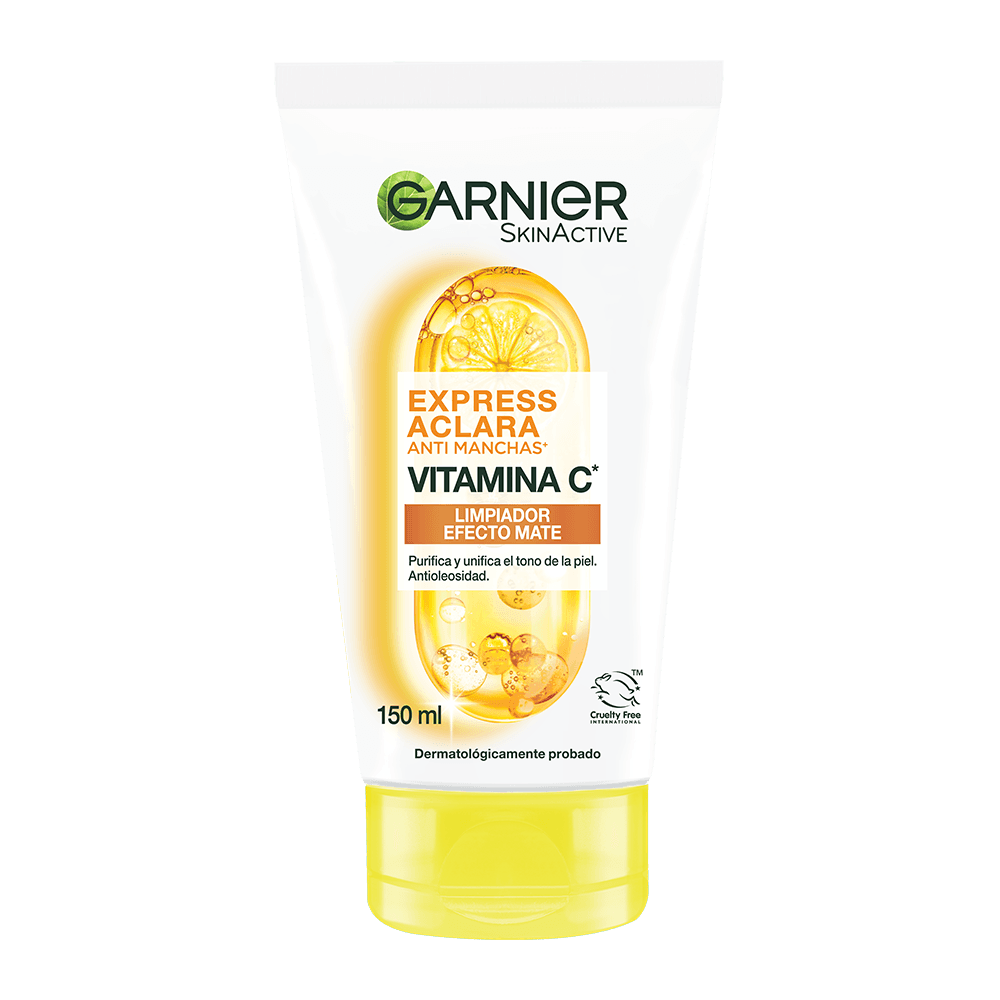 Limpiador Efecto Mate Garnier Express Aclara Anti Manchas Vitamina C*, 150Ml