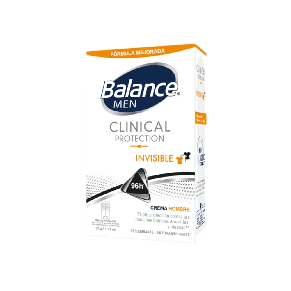 Desodorante Balance Crema Clinical Protection Hombre 50Gr