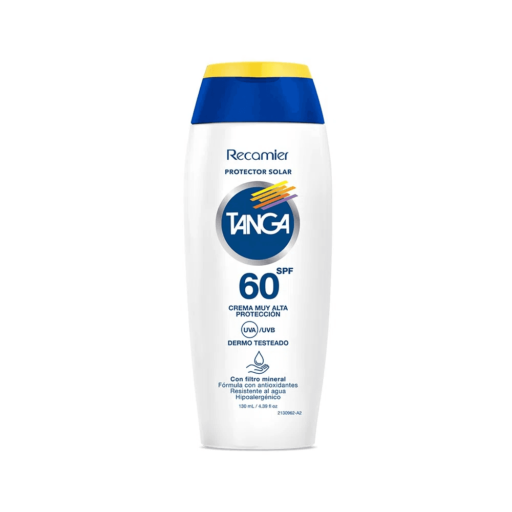 Protector Solar Tanga 60Spf Dermo Testeado Frasco X 130Ml