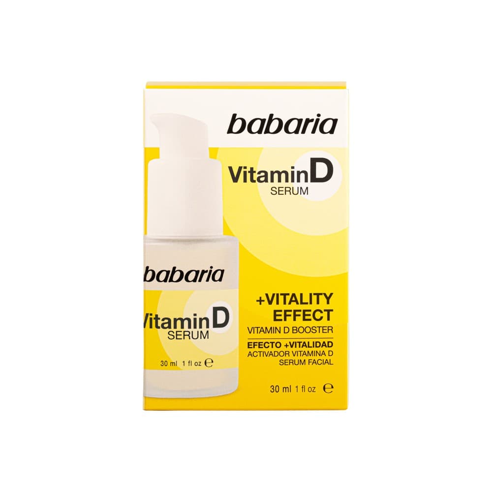 Serum Facial Vitamina D Babaria Efecto+Vitalidad Frasco 30Ml
