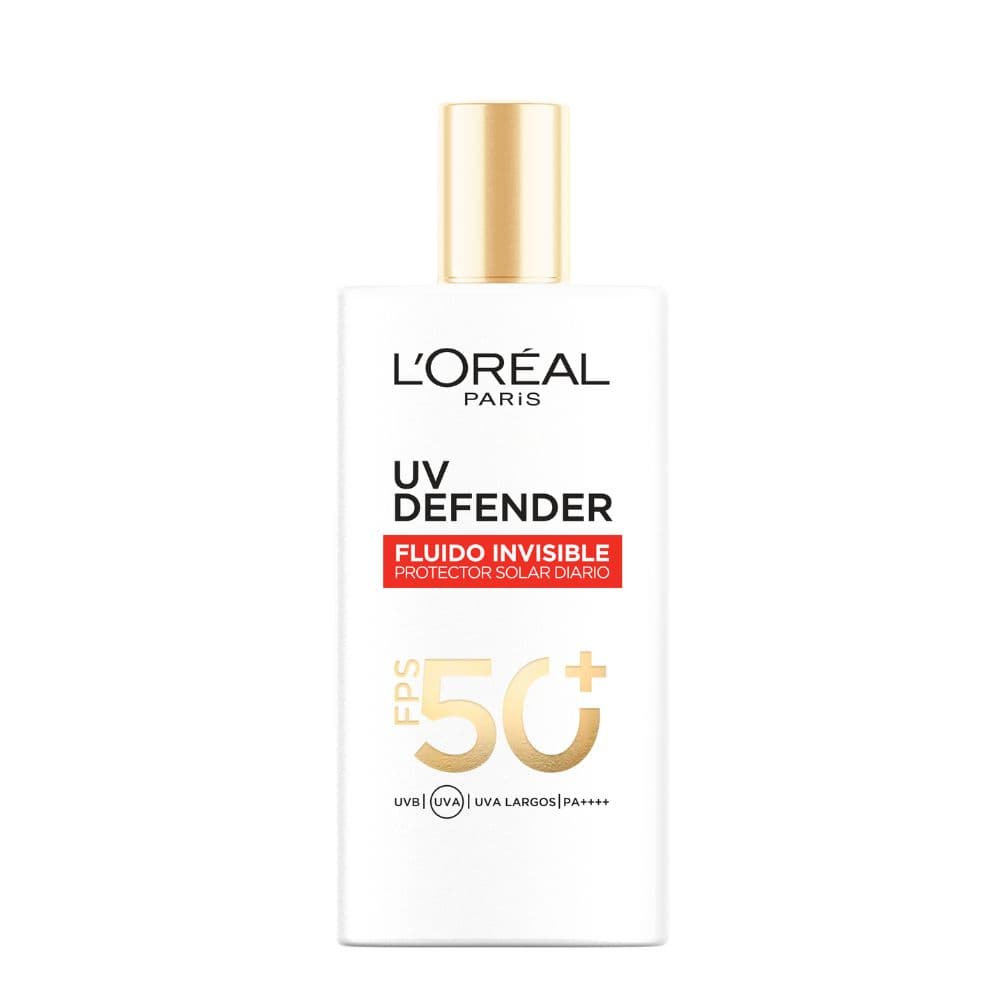 Protector Solar L'Oréal París Uv Defender Fluido Invisible Fps 50 40Ml