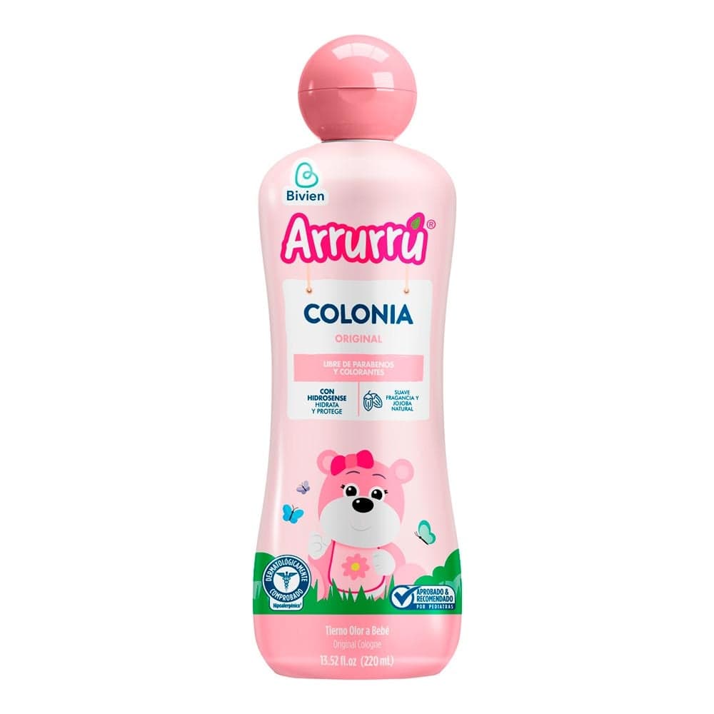 Colonia Original Arrurru Suave Fragancia Y Jojoba Frasco X 220Ml Rosado