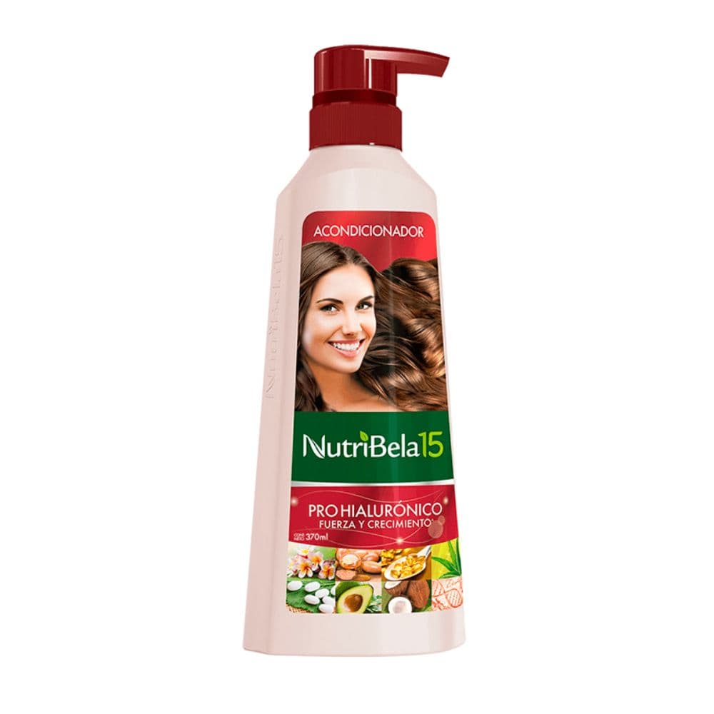 Acondicionador Nutribela 15 Pro Hialuronico Fuerza Y Crecimiento Fco X 370Ml