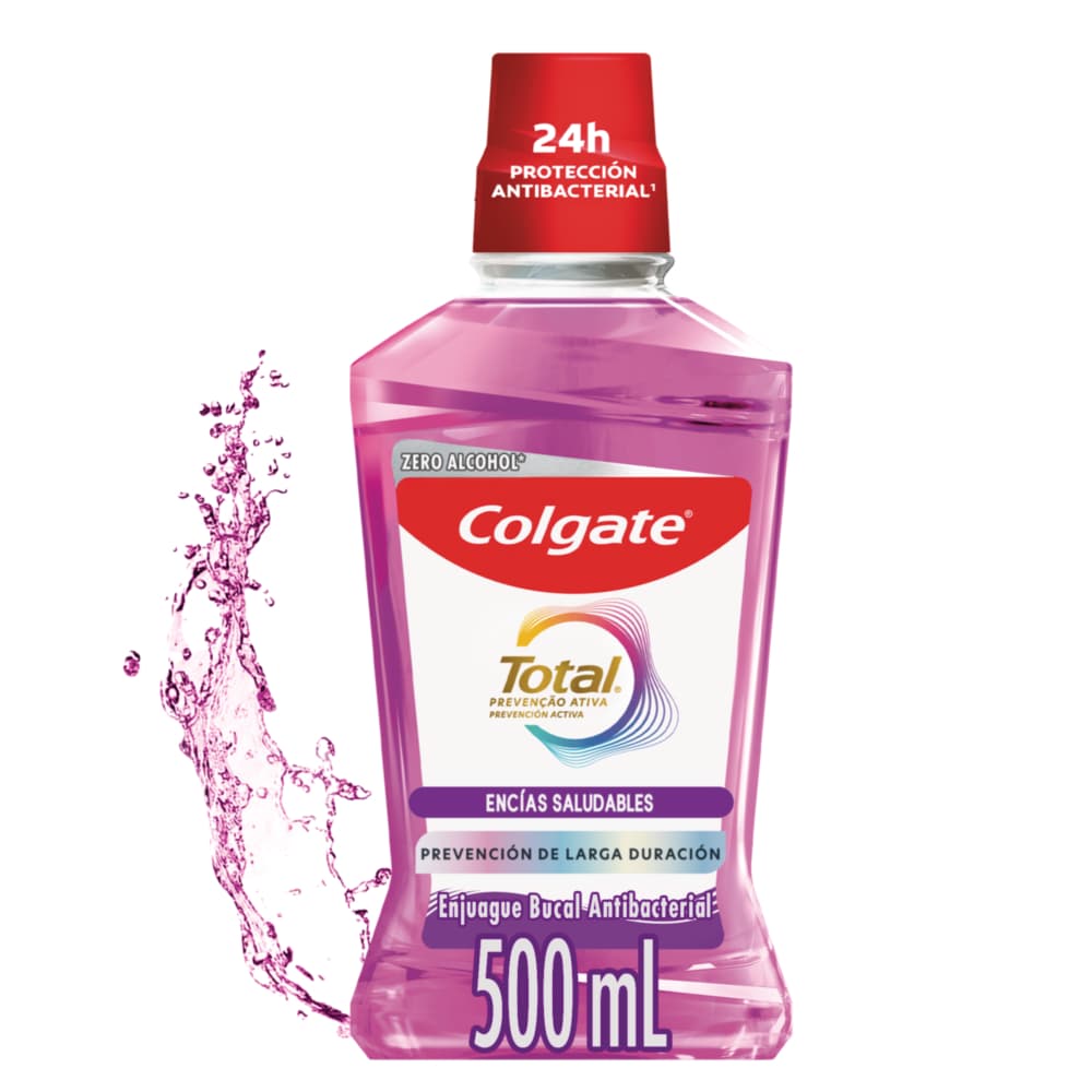 Enjuague Bucal Antibacterial Colgate Frasco X 500Ml Total12 Encias Reforzadas Zero