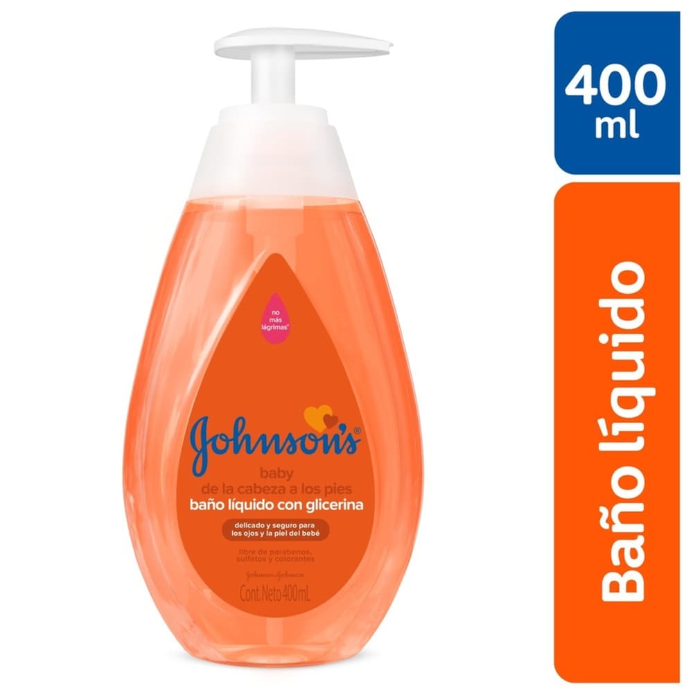 Baño Líquido Bebé Johnson'S Cabeza A Pies 400 Ml