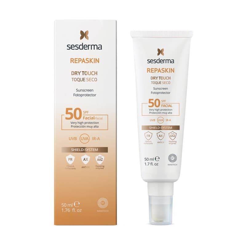 Protector Solar Sesderma Repaskin Toque Seco Spf 50+ Tubo 50Ml