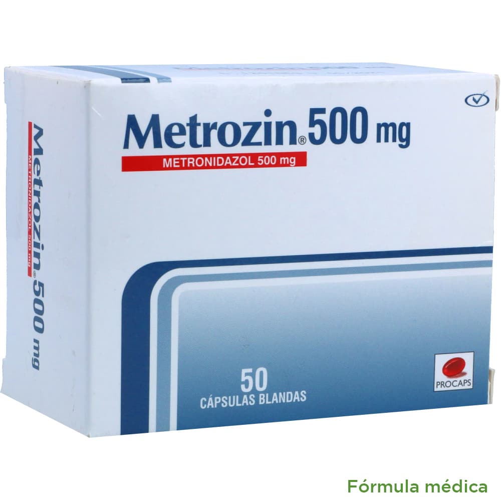 Metrozin Cápsulas 500Mg Blíster X 10