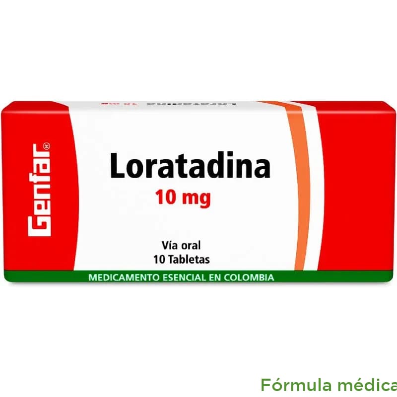 Loratadina 10Mg Tableta Caja X 10 Genfar