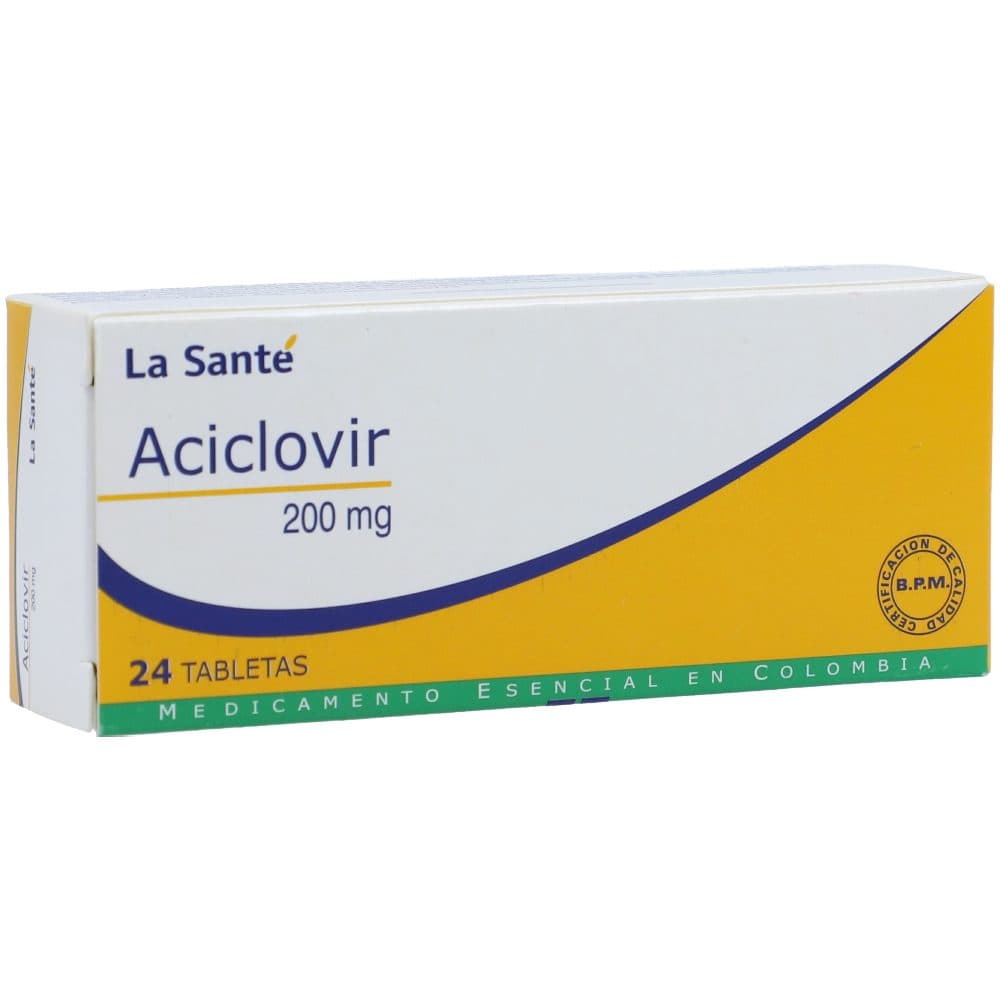 Aciclovir La Santé 200Mg Caja X 24 Tabletas