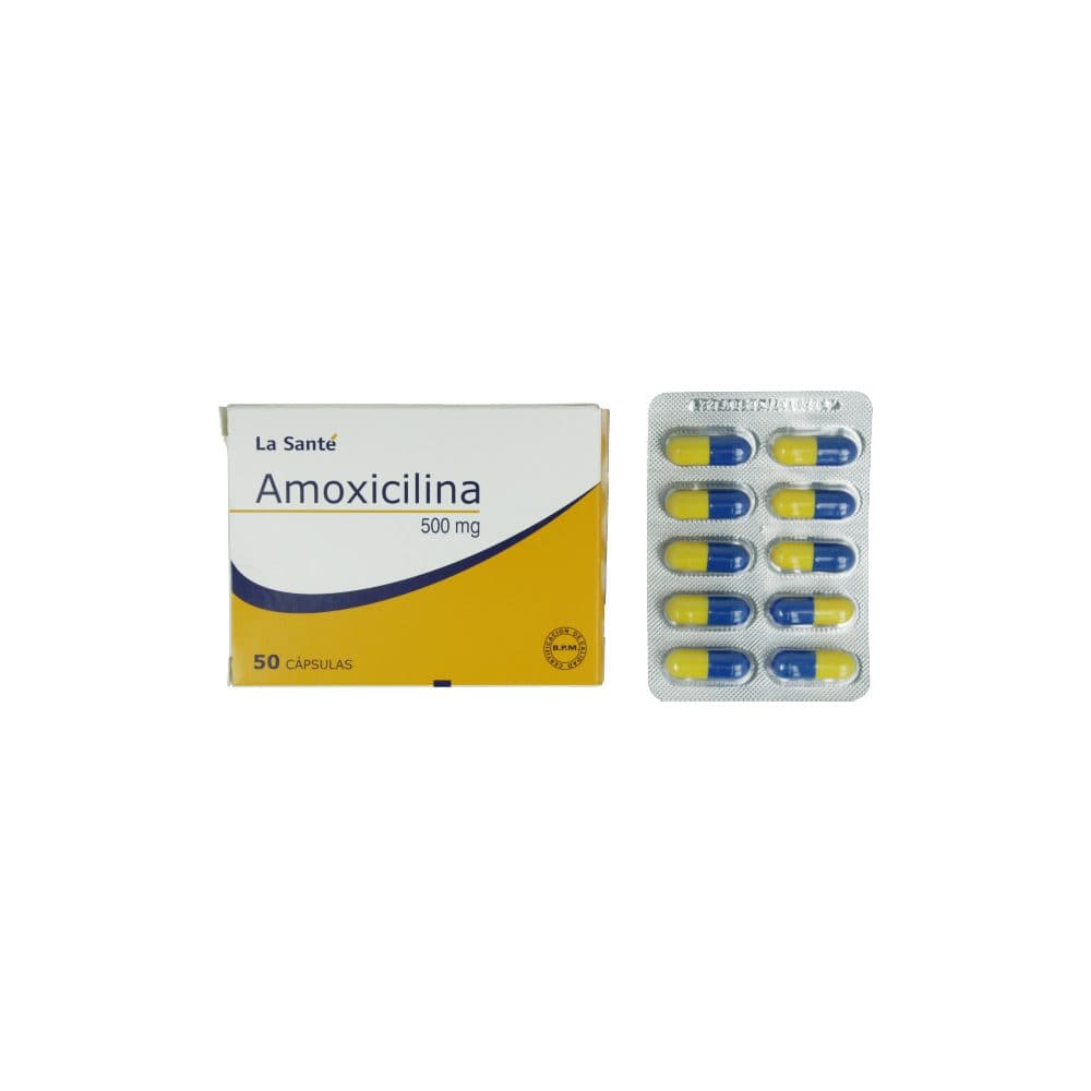 Amoxicilina Cápsulas 500Mg Blister X 10