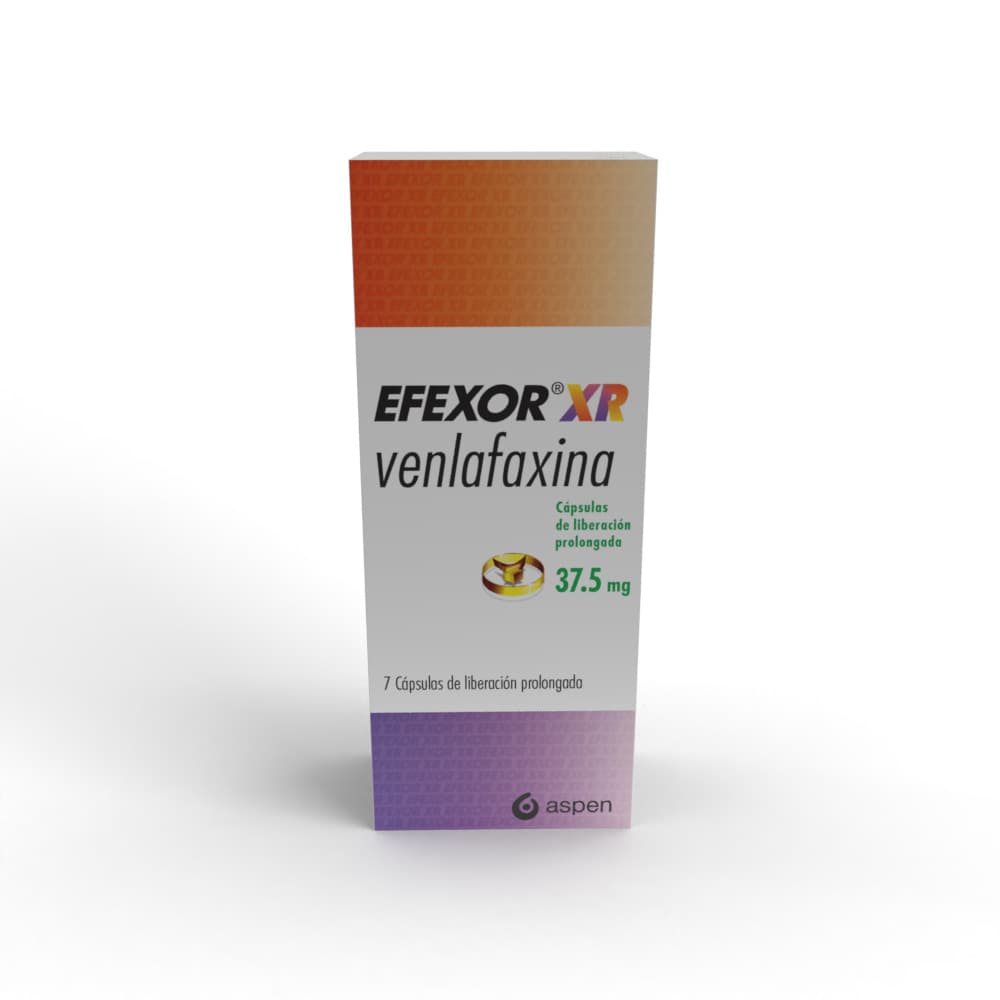 Efexor Xr Cápsulas Liberación Prolongada 37.5Mg Caja X 7