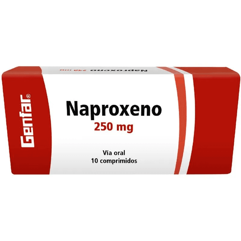 Naproxeno 250Mg Tableta Caja X 10 Genfar